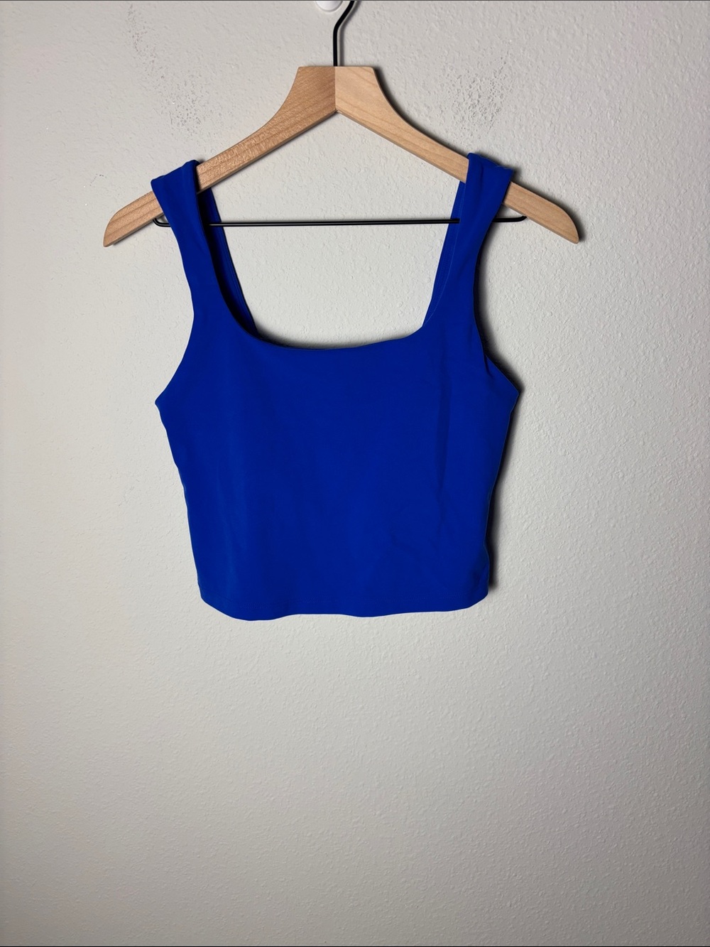 Athleta Transcend Square Neck Crop Bra D-DD Varsity Blue S/599883